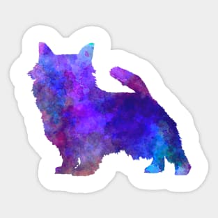 Norwich Terrier in watercolor Sticker